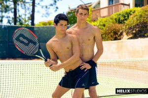 HelixStudios Liam Riley seduces Kody Knight tennis court wild outdoor sex romp country club young boy ass fucking twinks 001 tube download torrent gallery photo 300x200 - Seth Wilkins hairy, muscled, bi-sexual macho man at Butch Dixon