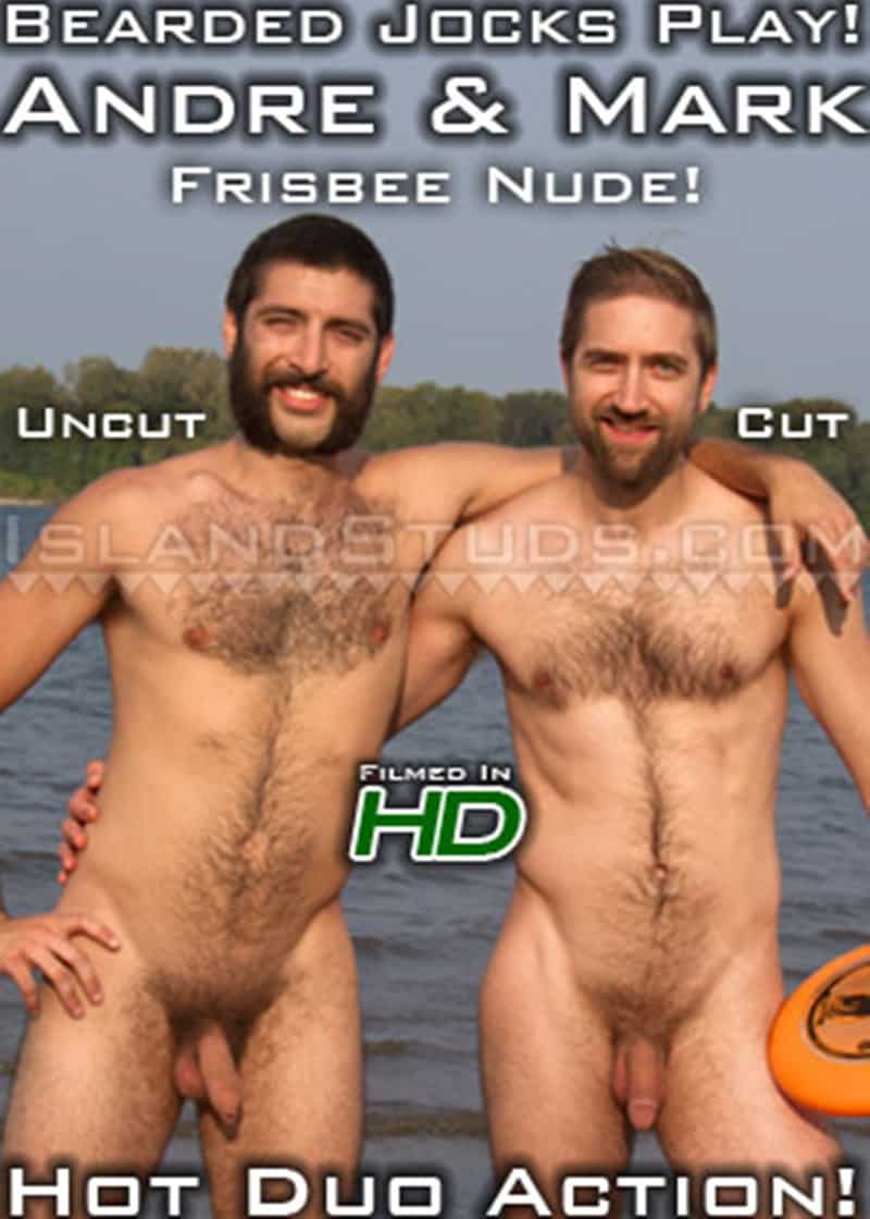 IslandStuds Beard hairy chest outdoor gay sex Oregon jocks uncut Andre furry cock Mark mutual jerk off 020 gallery video photo - Bearded totally hairy outdoor Oregon jocks uncut Andre and furry cock Mark in hot duo action