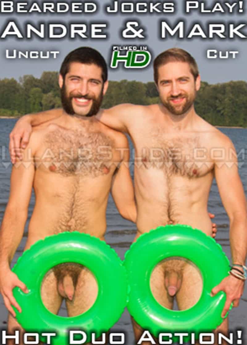 IslandStuds Beard hairy chest outdoor gay sex Oregon jocks uncut Andre furry cock Mark mutual jerk off 021 gallery video photo - Bearded totally hairy outdoor Oregon jocks uncut Andre and furry cock Mark in hot duo action