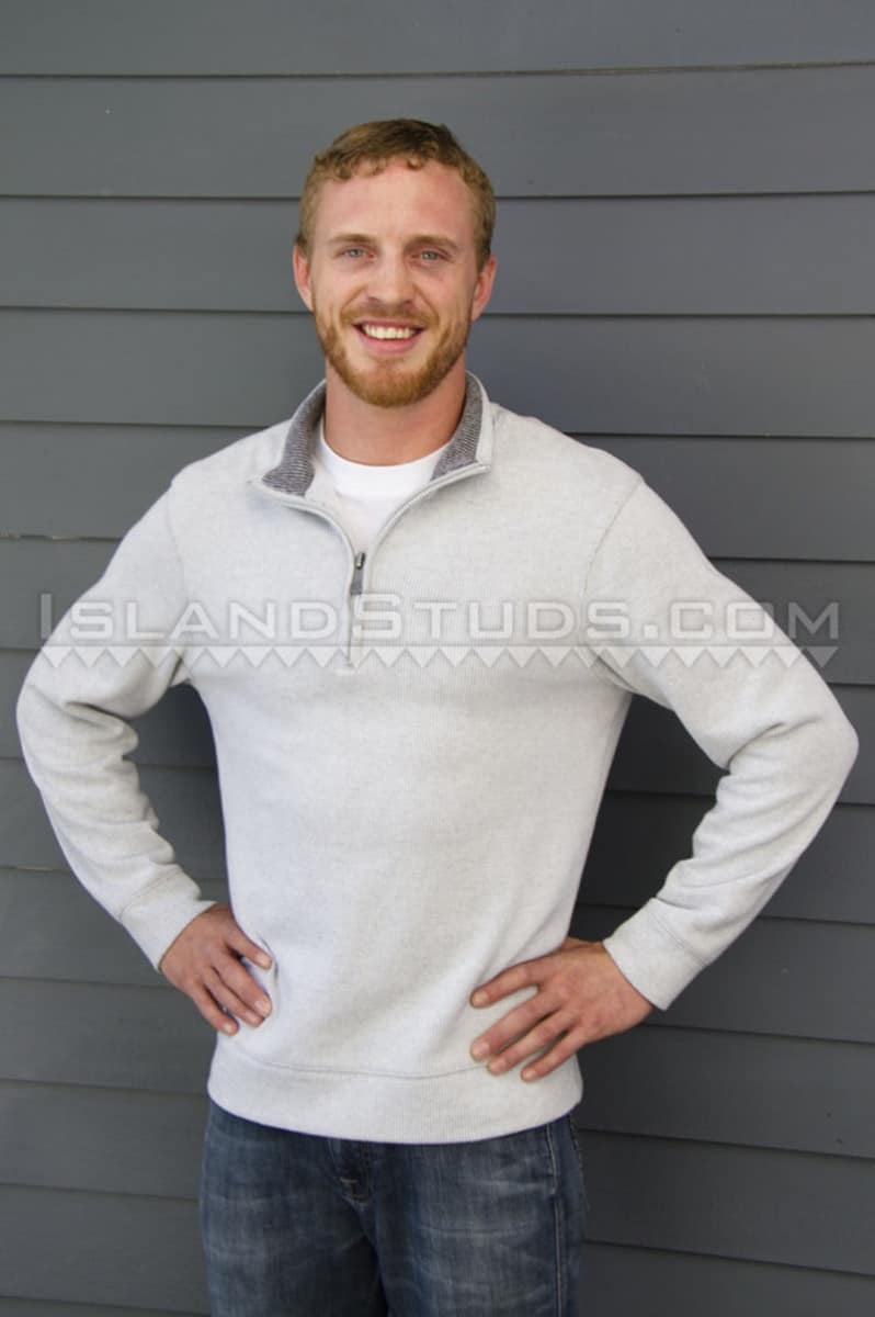 IslandStuds Bearded redhead ginger sexy handsome Mike smooth ripped body firm bubble butt huge eight 8 inch foreskin uncut cock 002 gay porn sex gallery pics - Bearded sexy handsome Mike has a smooth ripped body, firm bubble butt and huge 8 inch foreskined uncut cock