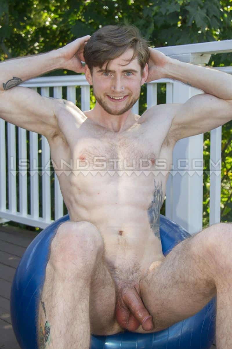 Island Studs Dorian strips naked outdoors pissing then wanking out a huge cum load 11 gay porn image - Island Studs Dorian strips naked outdoors pissing then wanking out a huge cum load